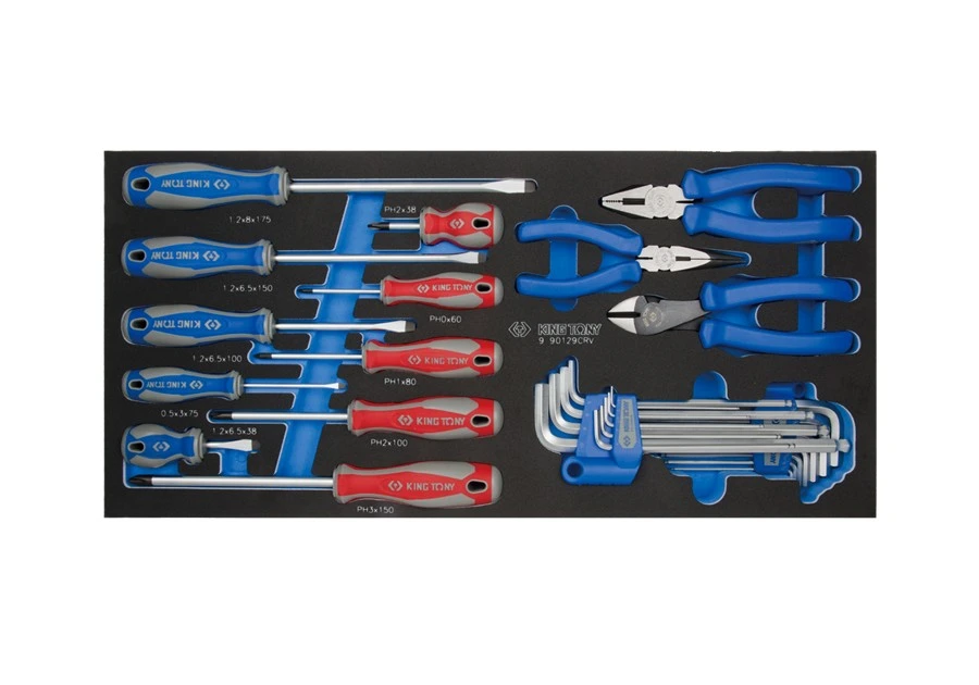KING TONY Набор инструмента комбинированный 29 предметов (EVA ложемент) | 9-90129CRV