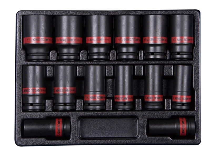 KING TONY Набор торцевых головок 3/4" ударных 14ед (3/4 -1-5/8) дюймовых | 9-6414SP