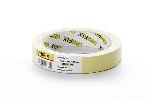 Лента клейкая малярная MR-7020472P премиум 20мм*40м UNIFIX