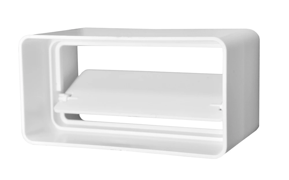 60-349 Соединитель прямоугольных каналов с обратным клапаном, 55х110мм Эра 