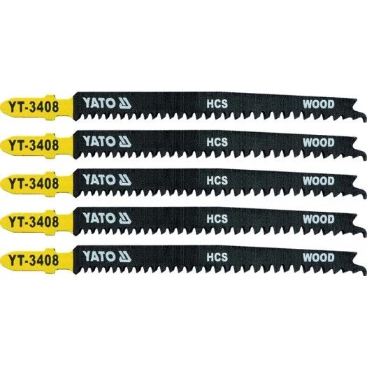 YATO Полотно для електролобзика(дерево) YATO : 13TPI, L= 115 мм. Уп. 5 Шт.  | YT-3408