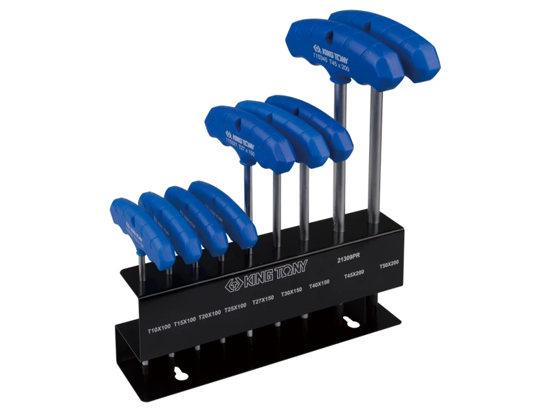 KING TONY Набор Torx 9 ед. (Т10-Т50) Т-образных. | 21309PR