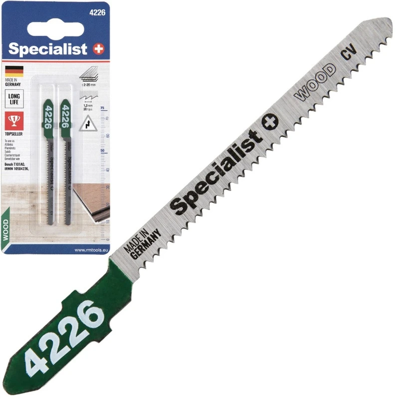 Specialist+ 63-4226 Набір полотен для лобзика T101AO, наб. 2 шт