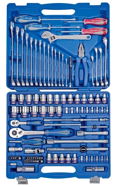 KING TONY Набор инструментов универсальный 103 ед. 1/4"+1/2" 12-ти гранные | 7003MR