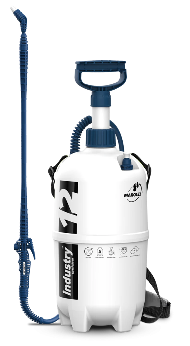 MAROLEX Оприскувач ранцевий Industry Acid line 12: 11L, 0,4MPa,FPM. штанга 65-111см, шланг 170см  | 