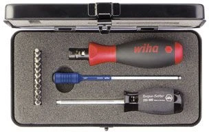 Wiha W26893 Набор динамометрических отверток TorqueVario - S 10 бит 1,0-5,0 нМ для бит с 4 мм жалом