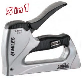 Степлер Miles TA-5696 / Z, скобы No 4,9,8, регул.силы нажима, резин.ручка и восторг, аналог: Rapid 1