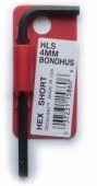 BONDHUS Ключ шестигранный 4,0х68мм Г-образный, CrV сталь.