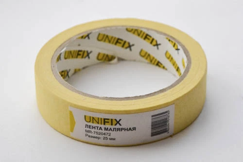 Лента клейкая малярная 25мм*40м MR-7520472 UNIFIX