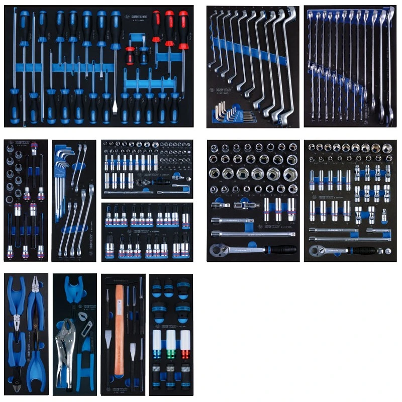 KING TONY Набор инструментов для тележки 286 пр.(Ложементы) (EVA ложемент) | 934-010MRVD