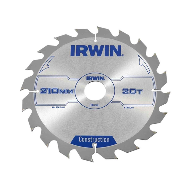 IRWIN Диск пильный по деревоматериалам IR CSB 210x20Tx30 | 1897203