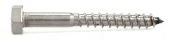 Шуруп по дереву нержавеющий с шестигранной головкой  8х140 DIN 571