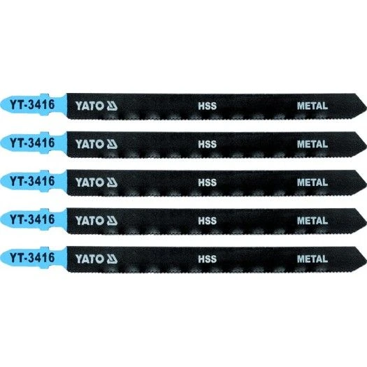 YATO Полотно для електролобзика(метал) YATO : 21TPI, L= 130 мм, Уп. 5 Шт.  | YT-3416