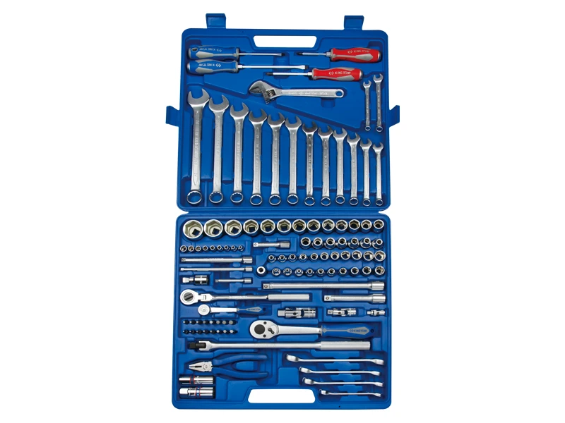 KING TONY Набор инструментов универсальный 107 ед 1/2" 3/8" 1/4" 6-ти гранные (снято с производства)