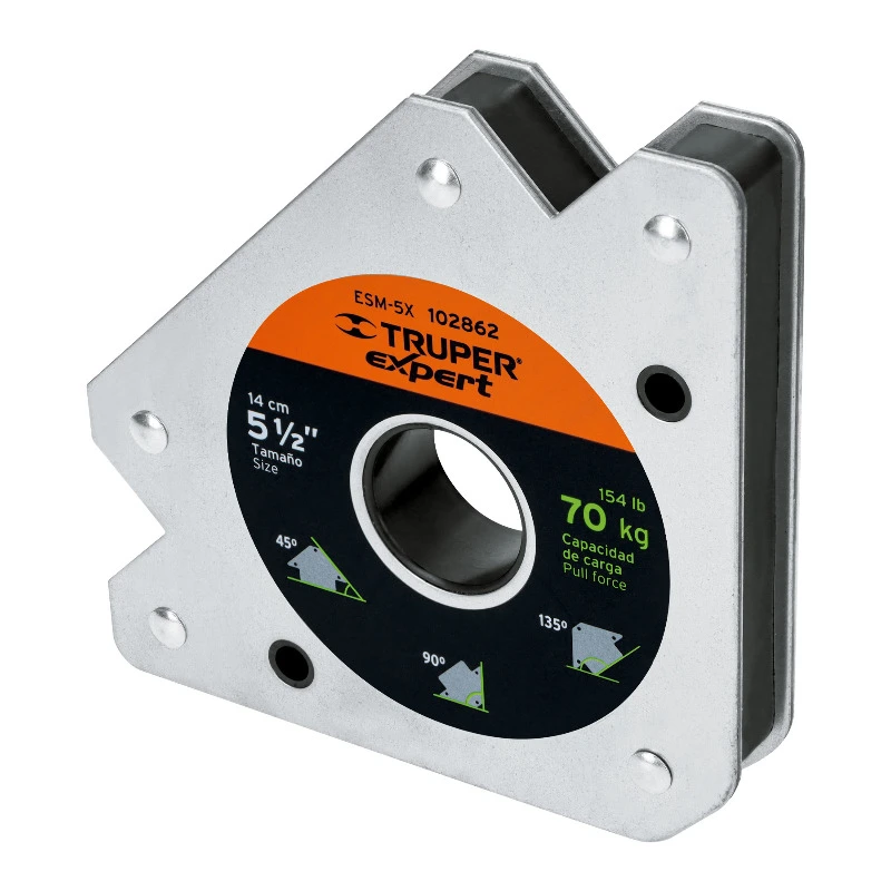 TRUPER ESM-5X Кутник магнітний, для зварювання, до 70 кг кут 45°, 90°, 135°