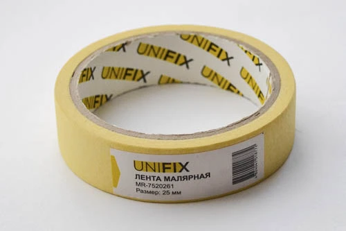Лента клейкая малярная 25мм*20м MR-7520261 UNIFIX