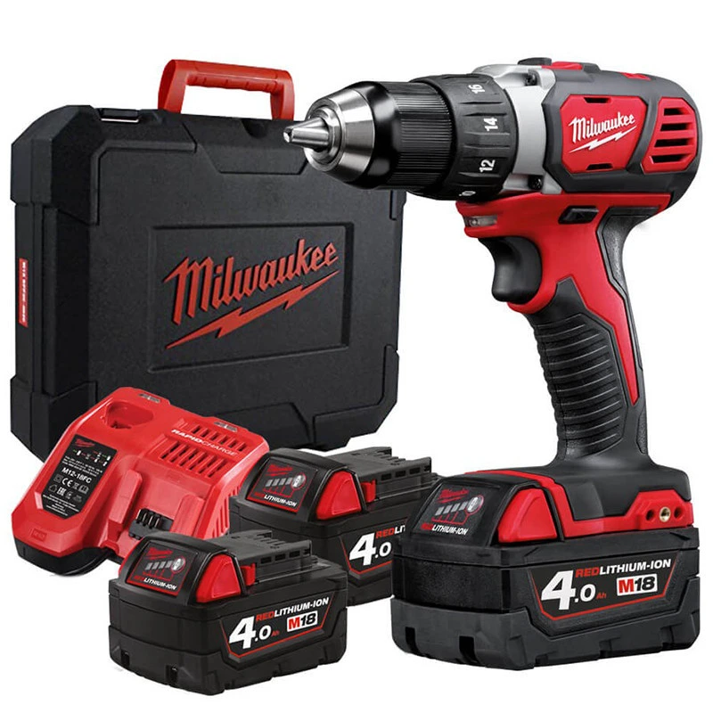 MILWAUKEE Дрель-шуруповёрт аккумуляторная M18 BDD-403C крут. мом. 60 Нм | 4933448362