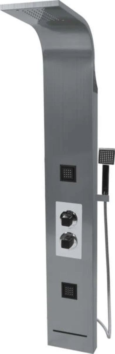 FALA Душова панель STEELY 4 : 4 функції, 155 х 22 x 7 см, шланг l= 150 см, з нержавіючої сталі(DW) |