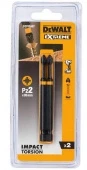 Набір біт DeWALT "IMPACT TORSION", ударні, Pz2, L = 89 мм, 2 шт