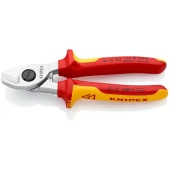 KNIPEX Ножницы изолированные 165 мм для резки кабелей Ø 15 мм / 50 мм² 95 16 165 | 95 16 165