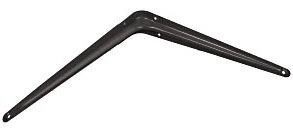 Fiero ME-10N Уголок для полки, черный 203х254мм