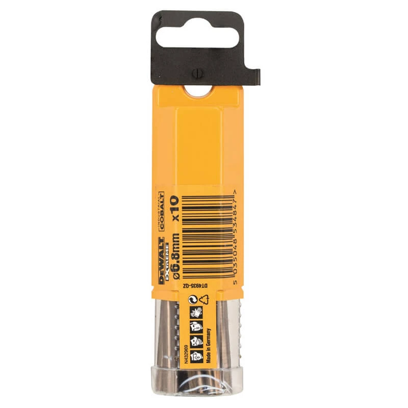 DeWALT Сверло по металлу кобальтовое HSS-CO 6.8мм DT4935