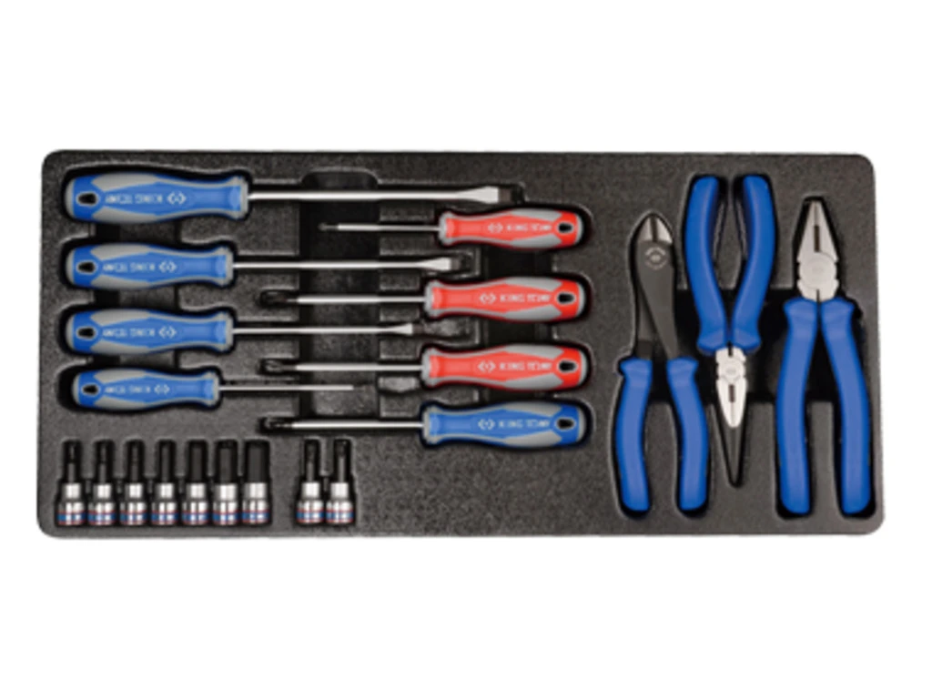 KING TONY Набор инструмента комбинированный отверток и пасатиж 20 предметов | 9-90220MR