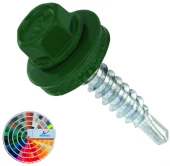 Самосверлящие шурупы окрашенные RAL по металлу 4,8 X 19 WKRET-MET WSBP (для скріплення листів 1-2мм)