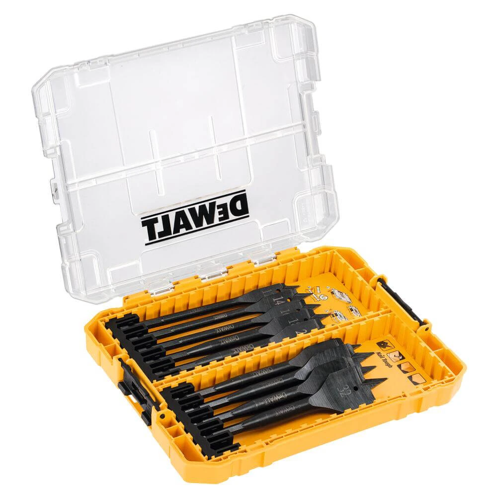 DeWALT Набор перьевых сверл по дереву, 9 шт, кейс Toug h Case