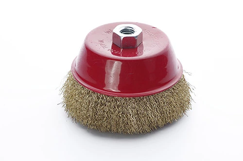Щётка чаша латуневая проволока 125мм (УШМ) APRO