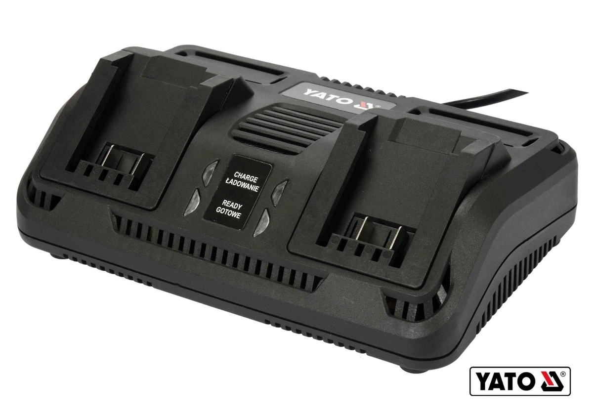 YATO Зарядний пристрій YATO для Li-Ion 18 В з 2 терміналами. від мережі 230 В  | YT-82849