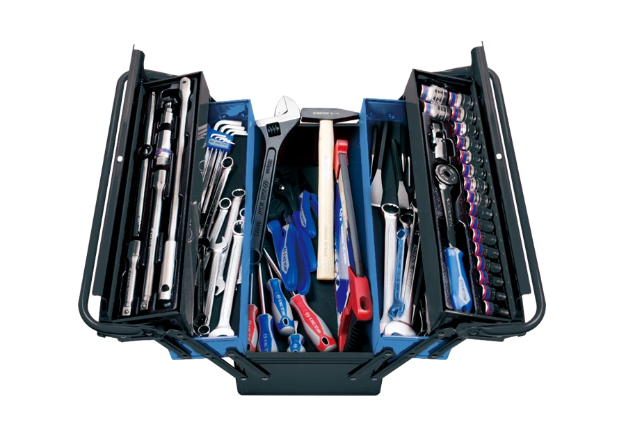 KING TONY Набор инструментов 68 ед. в ящике темный | 9A05-068MR-KB