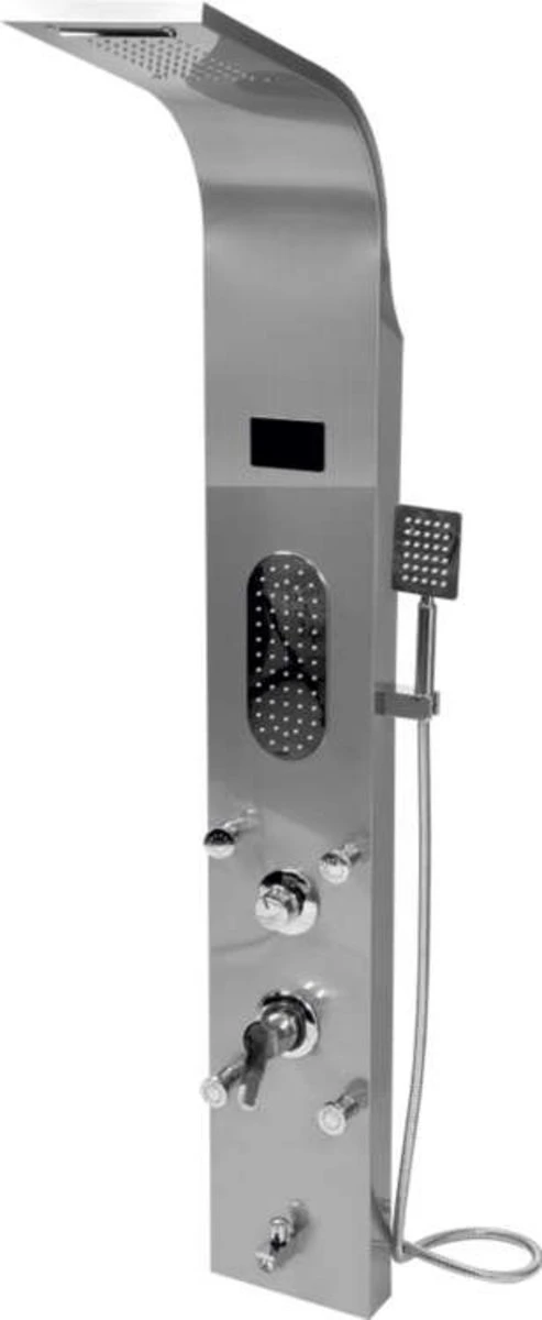FALA Душова панель STEELY 5 : 5 функцій, 155 х 22 x 7 см, шланг l= 150 см, з нержавіючої сталі(DW) |