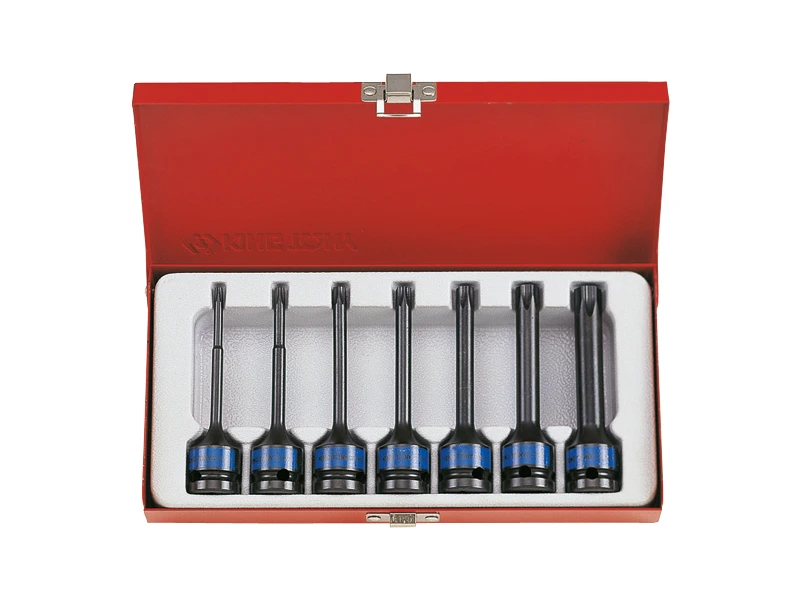 KING TONY Набор TORX 7 ед. ударные удлин.(Т25-Т60) | 4467PP
