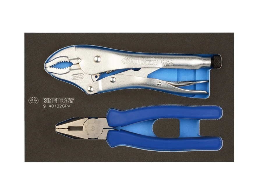 KING TONY Набор шарнирно-губцевого инструмента 2 предмета (EVA ложемент) | 9-40122GPV