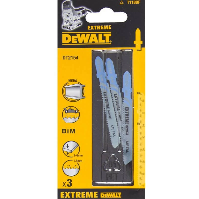 DeWALT Полотно пильное , металл черный и цветной, быстрое распыление, 3 шт.