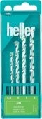 Heller Набор сверл твердосплавных 5,5 / 6/7/8 мм ц / х; камень, кирпич, плитка, мрамор