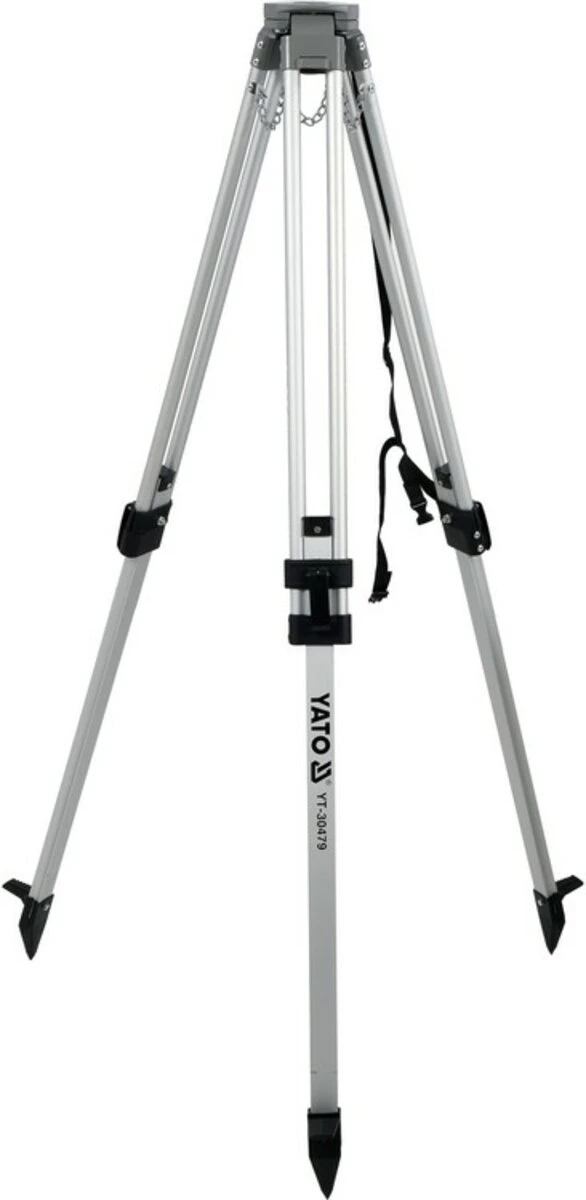 YATO Штатив тринога для вимірюв. приладів YATO телескоп (2 секціі) . кріплення 5/8", H≤ 150 см. алюм
