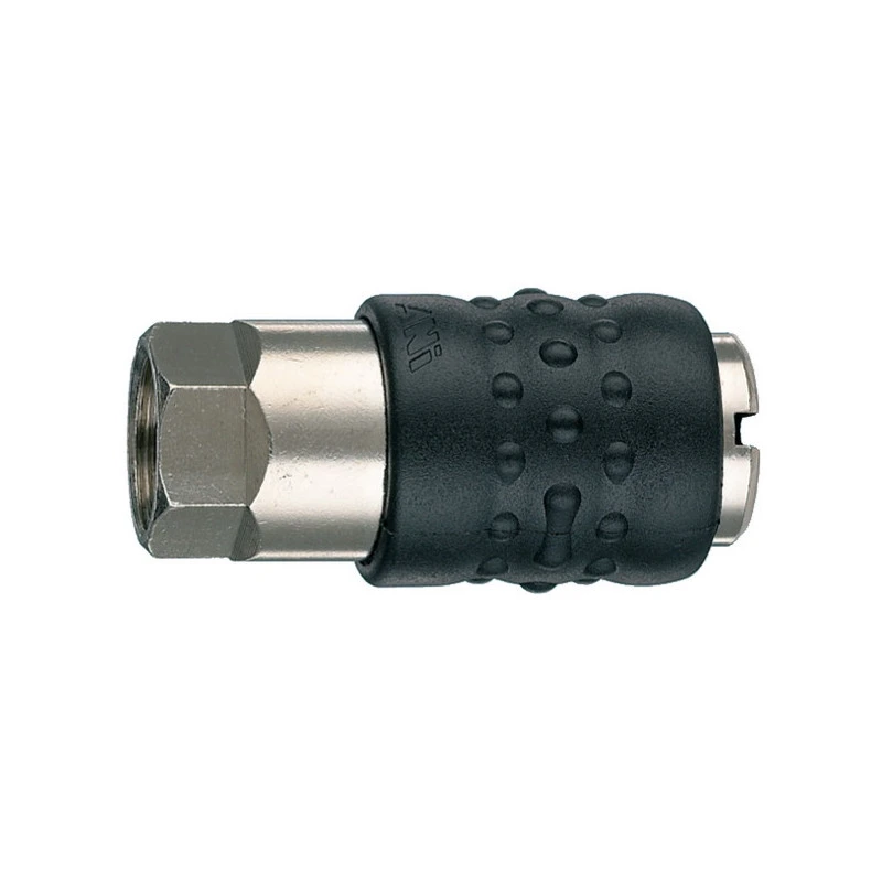 ANI Spa Разъём б/с 17/C 3/8F, тип "мама", соед. резьба 3/8'' внутр., обрезиненный корпус. | AH020902