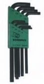 BONDHUS Набор ключей TORX 0 8 шт., TR9 / TR10 / TR15 / TR20 / TR25 / TR27 / TR30 / TR40.