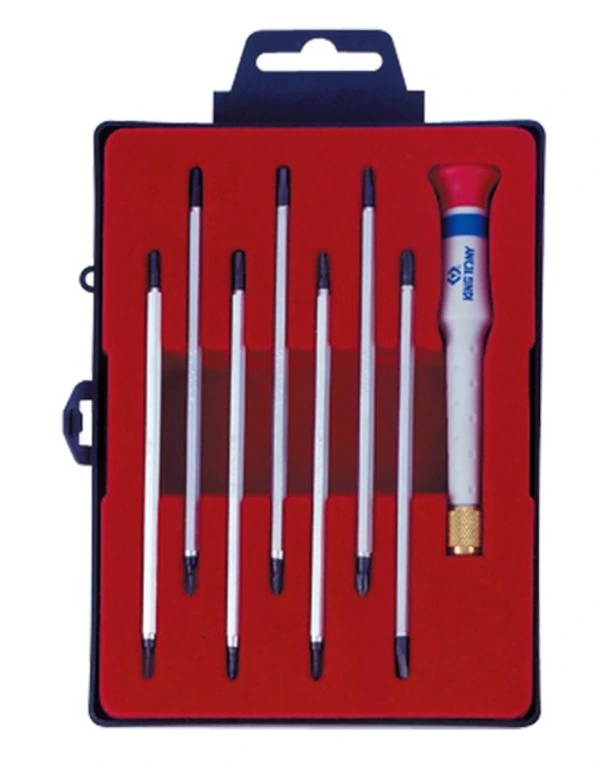 KING TONY Набор прецизионных отверток (PH, SL, TORX) 8 предметов | 32607MR