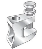 Струбцина, балочный зажим под шпильку М 12 с болтом М10 DIN1684 GTA/19