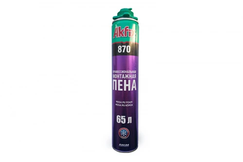 Пена проф 870 MEGA 65л (-6°) 850мл / 1000гр (зимняя) Akfix