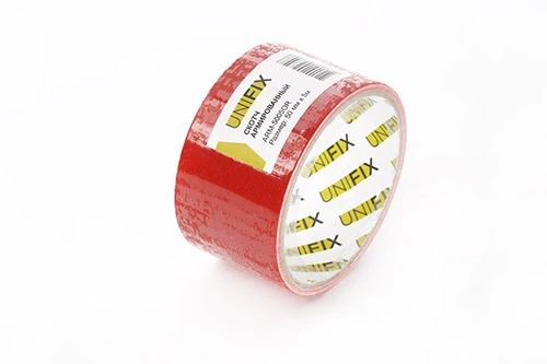 Лента клейкая армированная оранжевая 50мм*5м UNIFIX