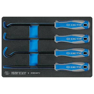 KING TONY Ложемент с инструментом 4 ед | 9-30904AYV