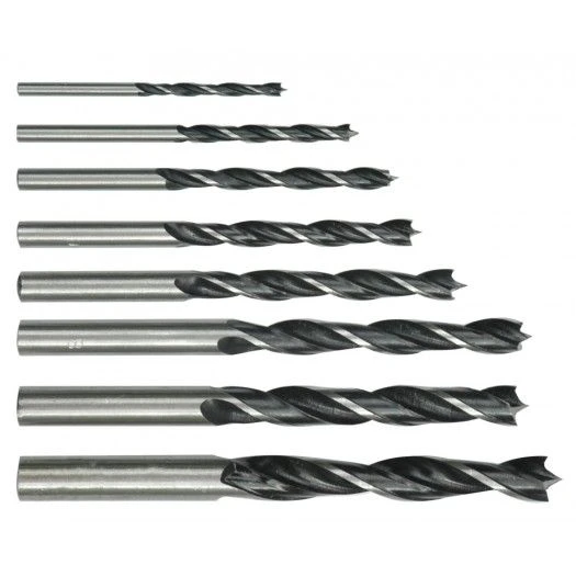 STHOR Набір свердл по дереву . Ø= 3,0 - 10,0 мм, 8 шт.  | 22380