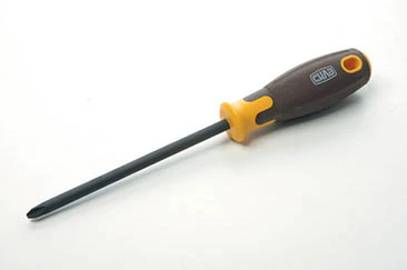 Отвертка крестовая композитная рукоятка CrV PH3 8x150мм (Phillips) (вороненная) СИЛА