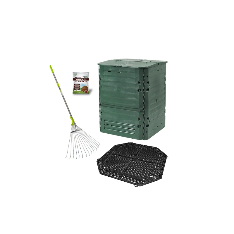 GRAF 626002PRO Компостер садовий GRAF Thermo-King 600л з аксесуарами PRO
