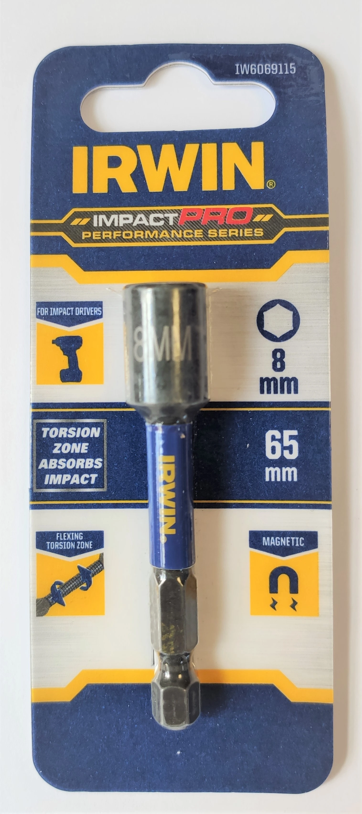 IRWIN Насадка торцевая IMPACT PRO 8 х 65мм, | IW6069115