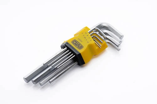 Набор шестигранников 1,5, 2, 2,5, 3, 4, 5, 6, 8, 10 средних CrV (9шт) СИЛА